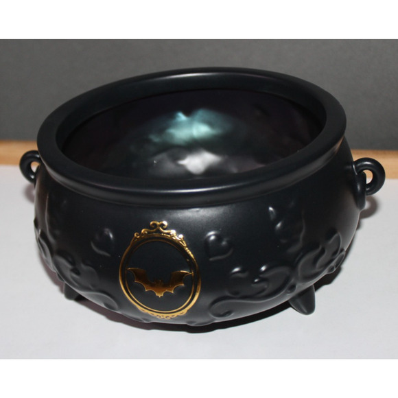Bath & Body Works Black Footed Round Cauldron Body Care Holder Vanity Halloween - Picture 14 of 15